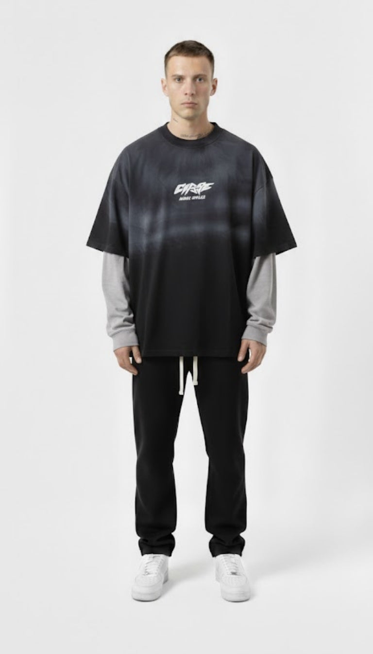 T-Shirt a Maniche Lunghe "Cyber Gradient"