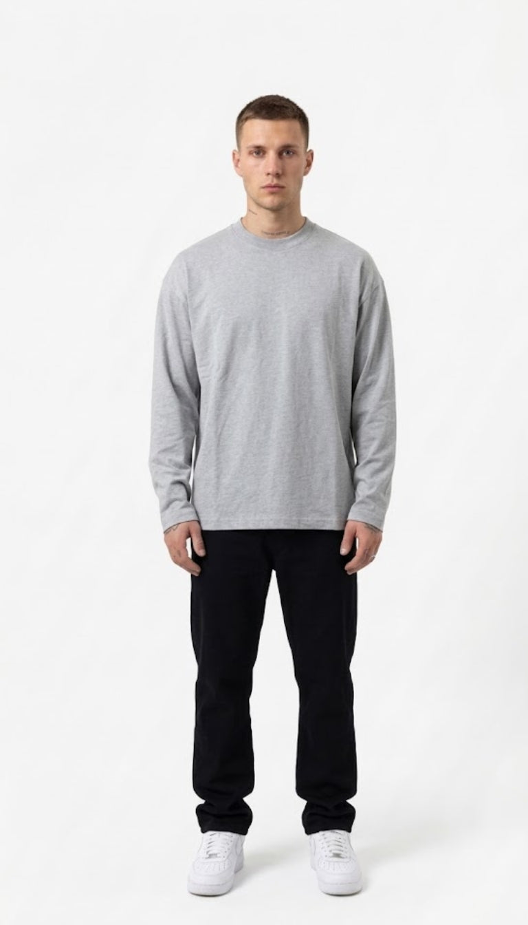 T-Shirt a Maniche Lunghe (Longsleeve) Oversize Box-Cut