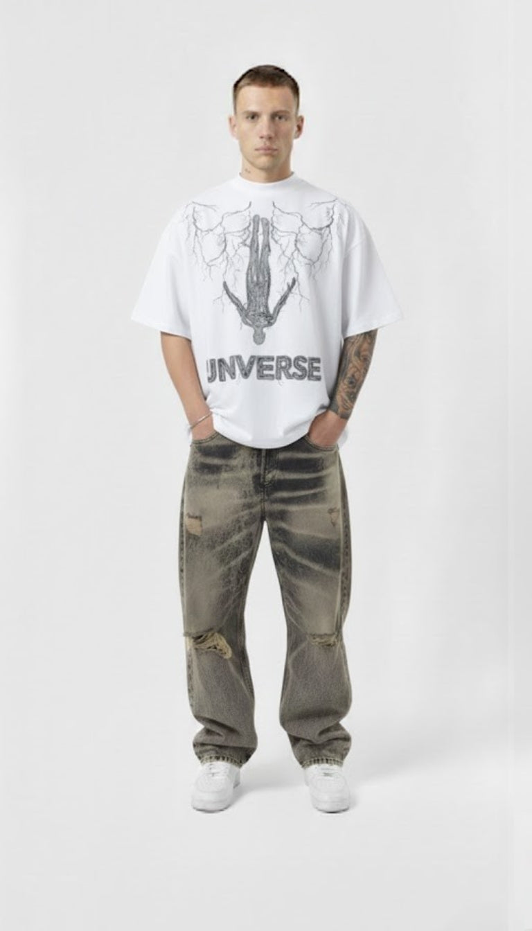 T-shirt Inverse "Lightning" Oversize