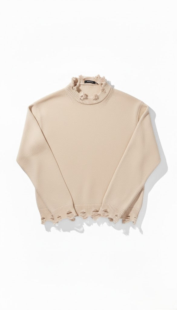 Maglione Basic Distressed