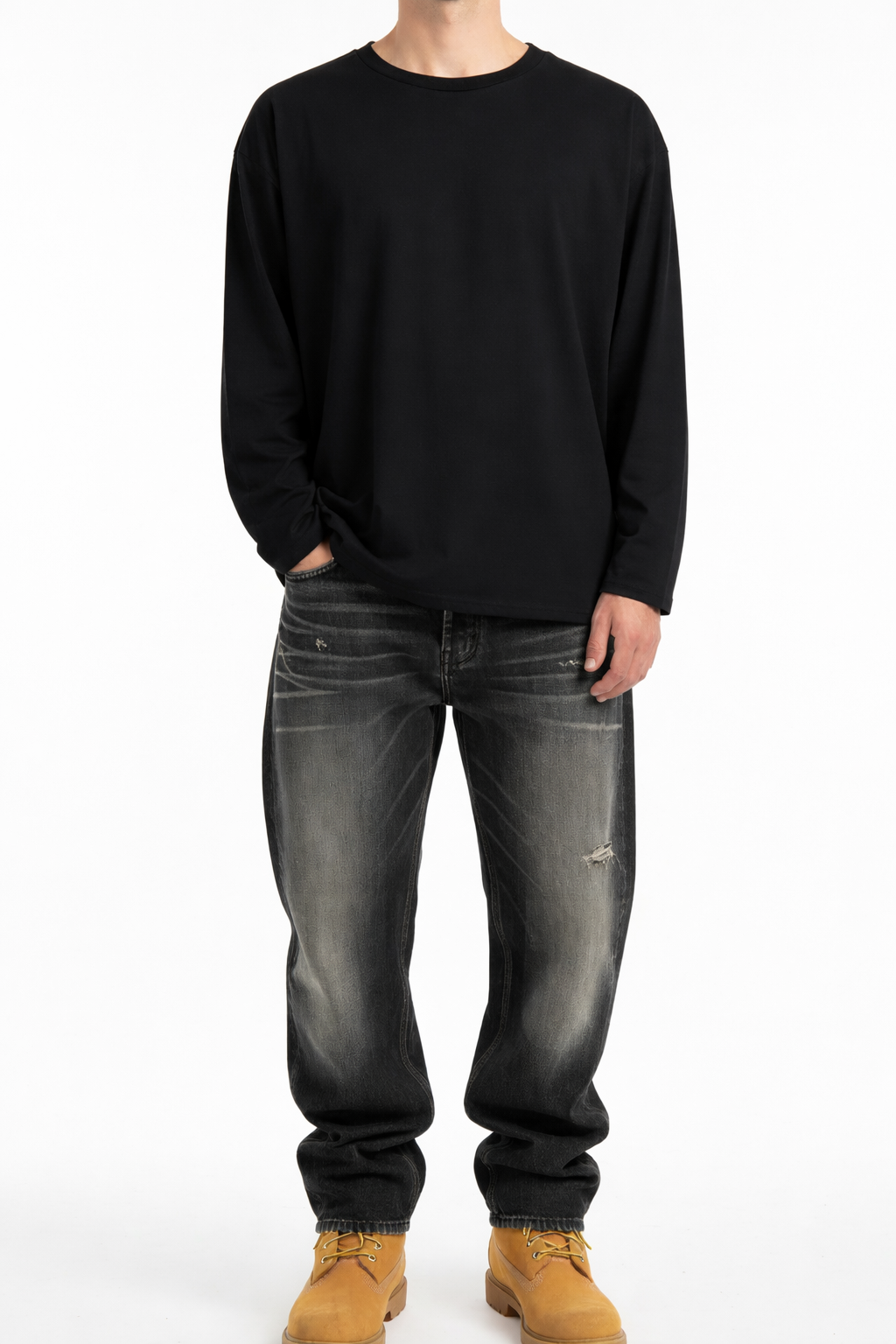 T-shirt a Maniche Lunghe Basic