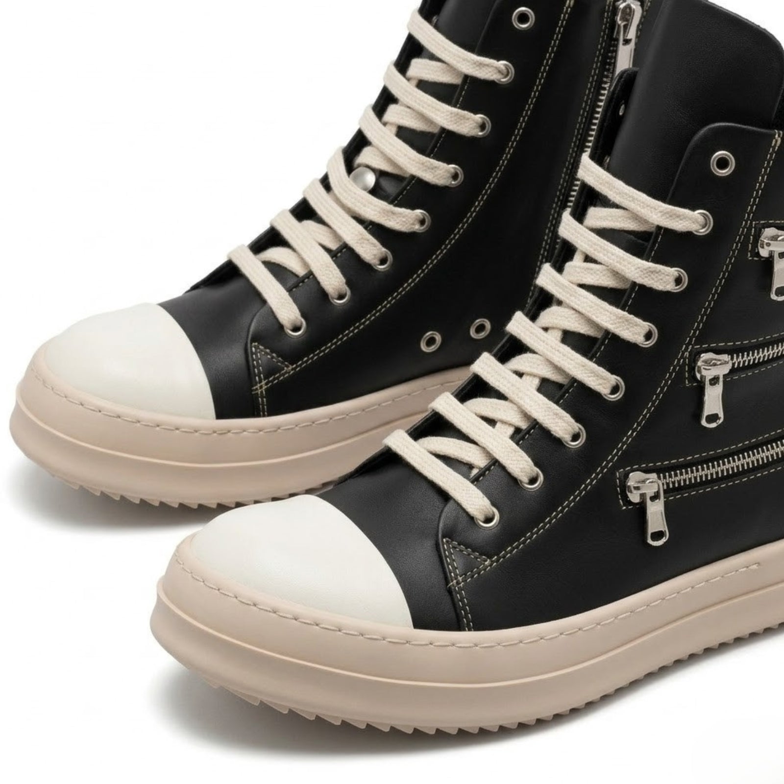 Sneakers PANAMA Tripla Zip Pelle
