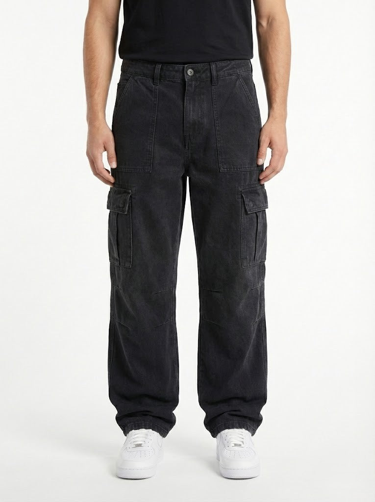 Pantaloni Cargo Neri