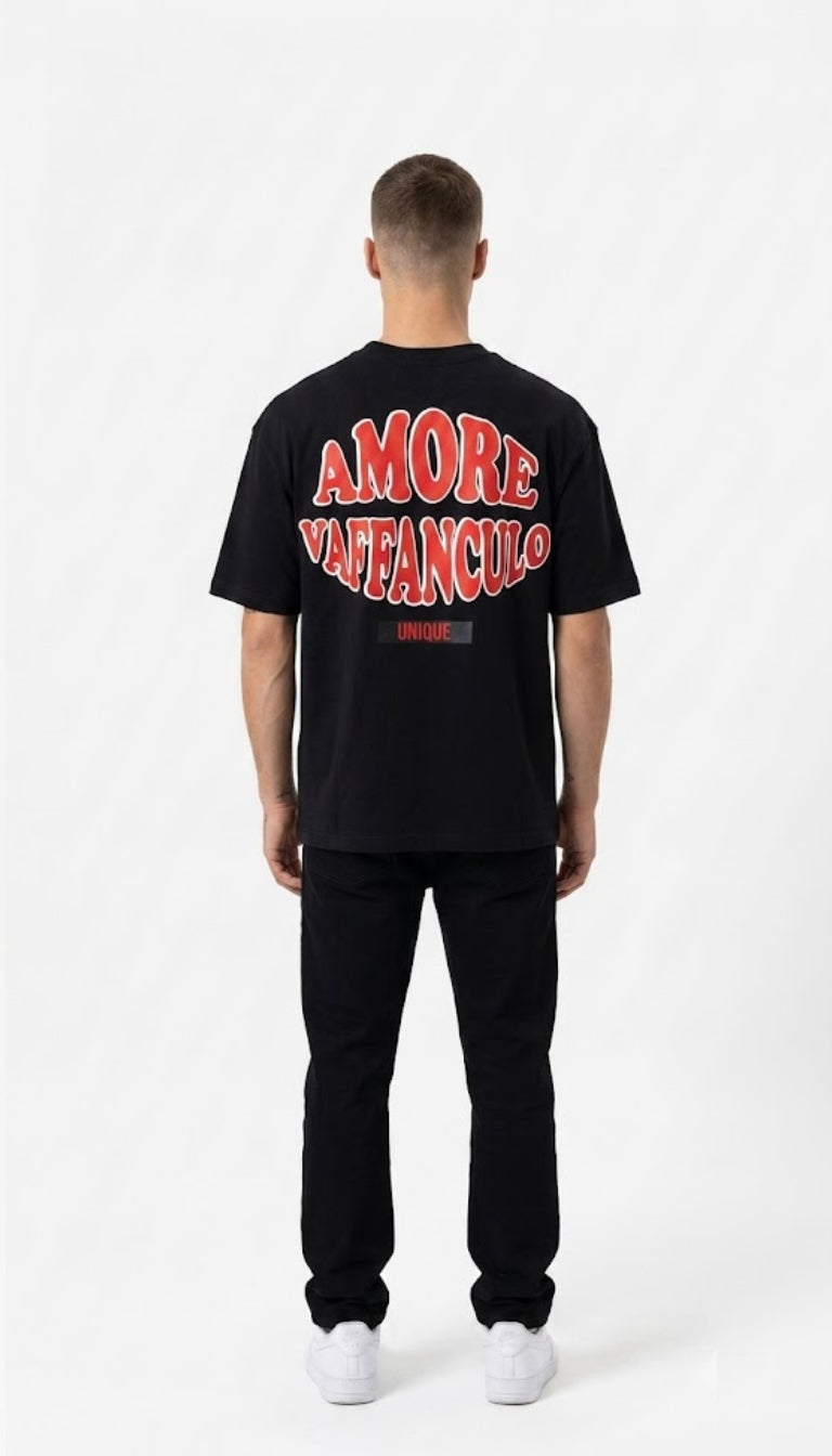 T-Shirt Boxy "Amore & Caos"