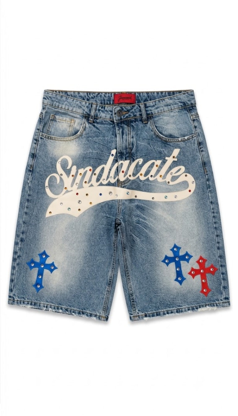 Jorts Denim "Syndicate Bling"