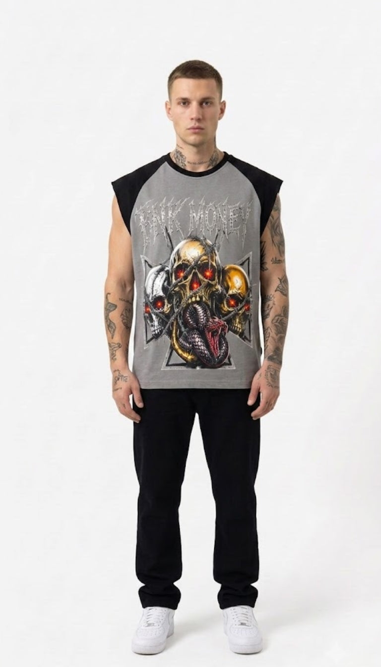 Muscle Tee "BNK Hellfire Skulls"