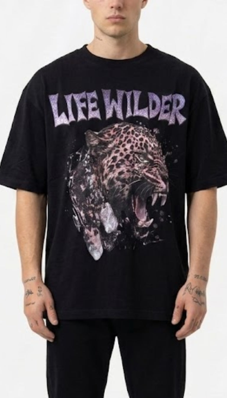 T-Shirt Oversize "Life Wilder"