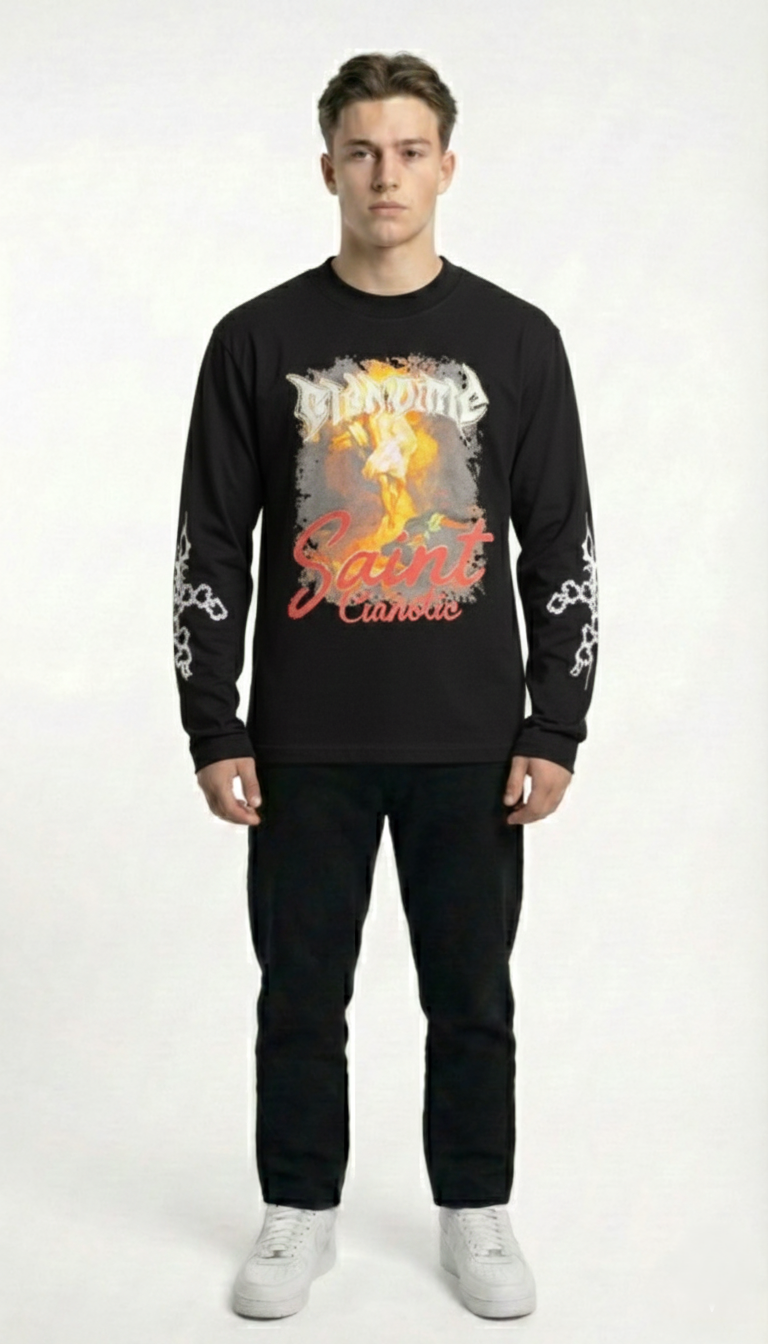 T-Shirt a Maniche Lunghe Saint