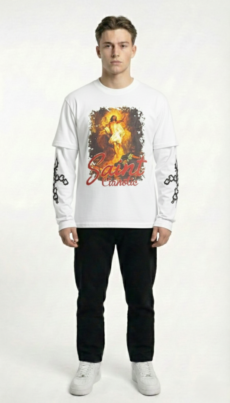 T-Shirt a Maniche Lunghe Saint