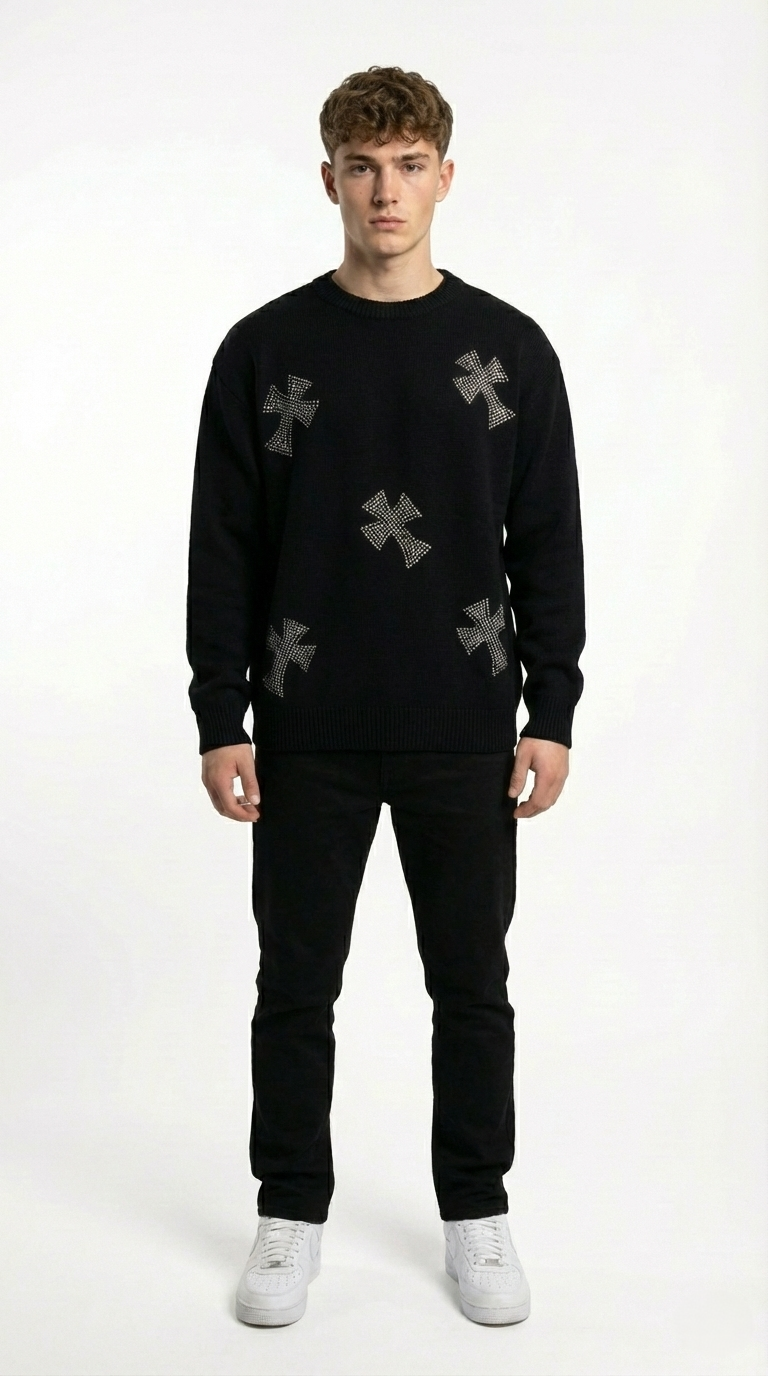 Maglione Glitter Croci