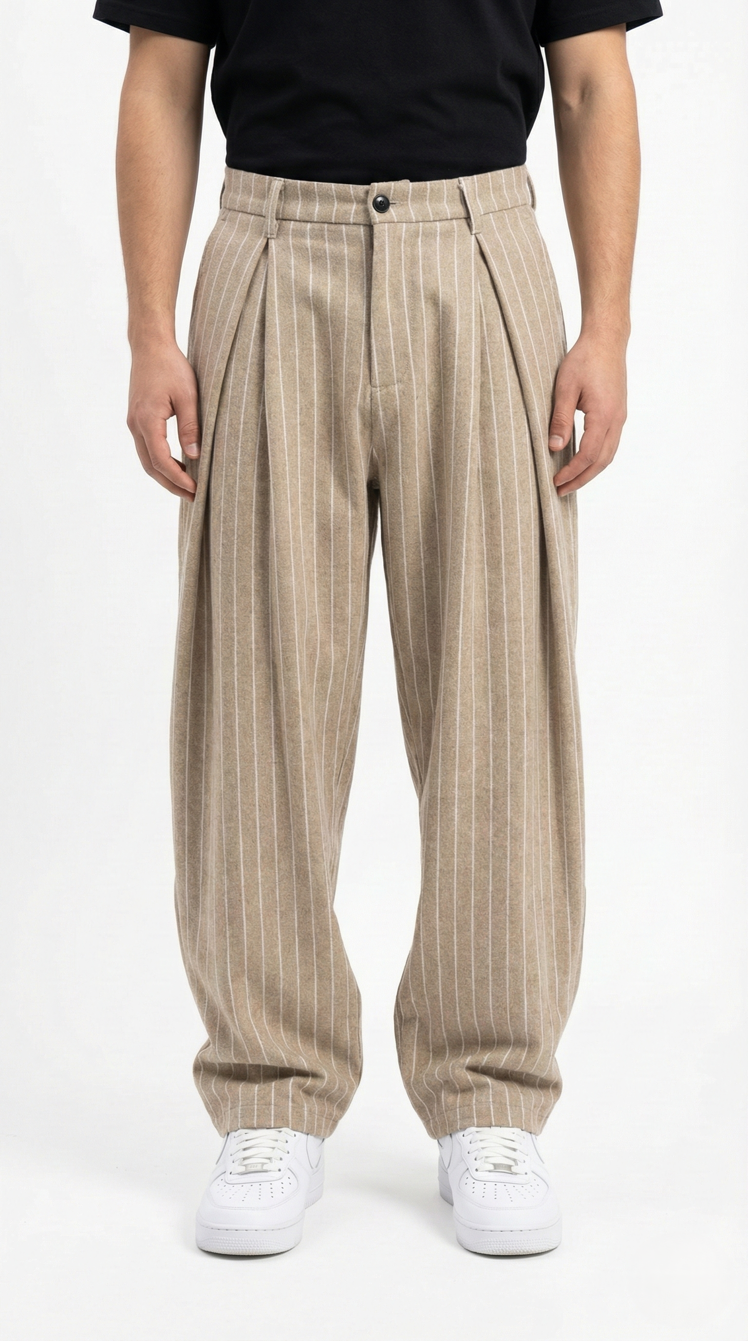 Pantaloni Baggy Gessati