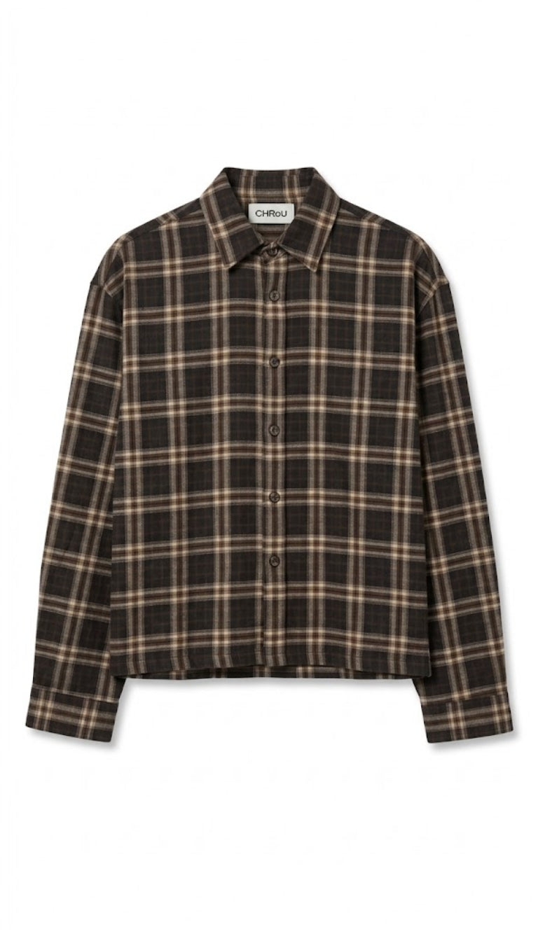 Camicia a Quadri Relaxed Fit