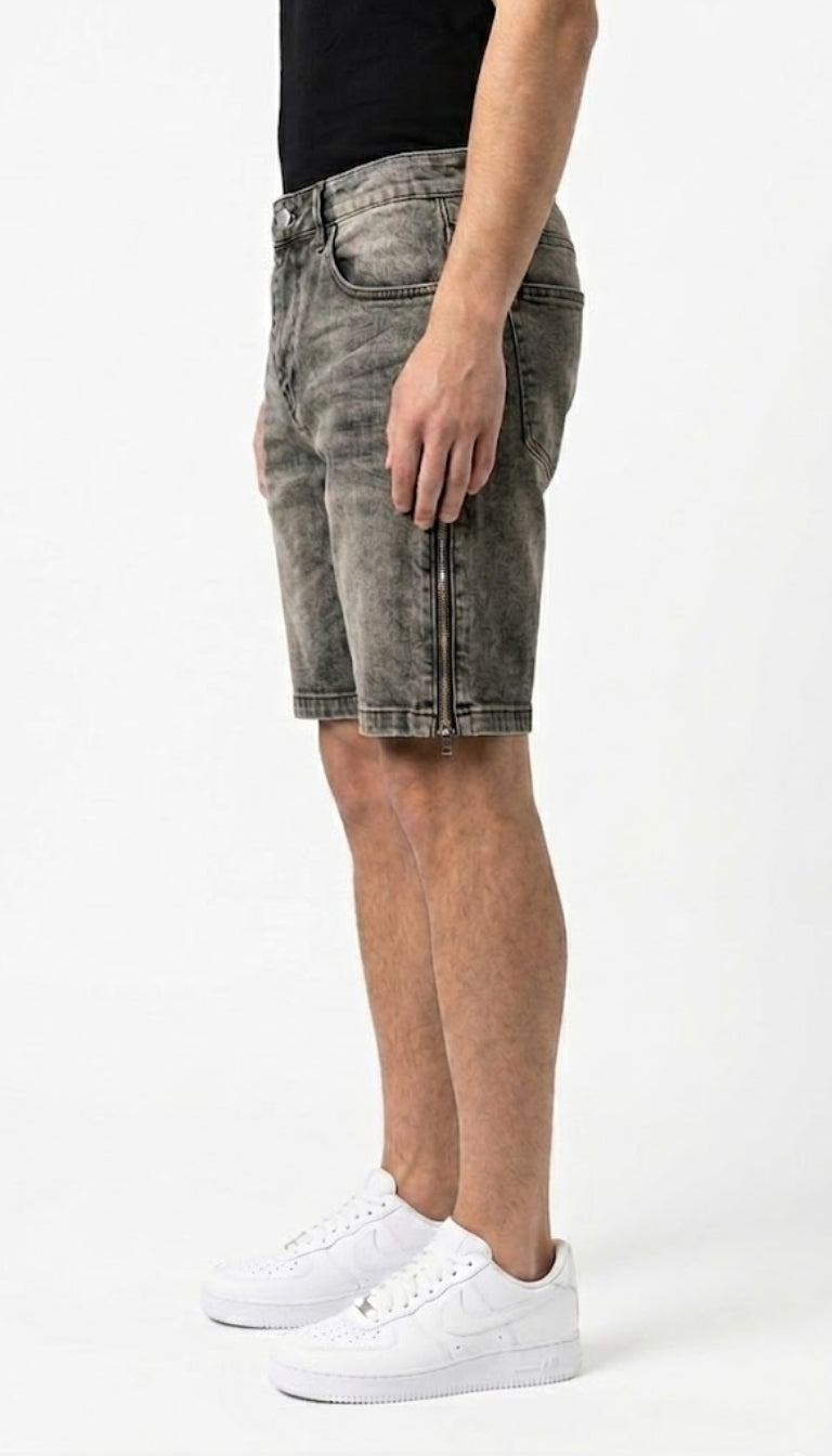 Shorts Denim "Side Zip"