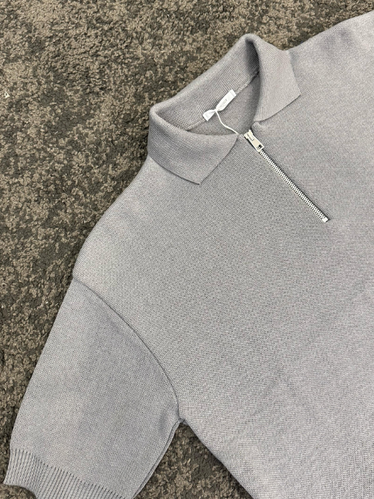 POLO KNIT GRIGIA