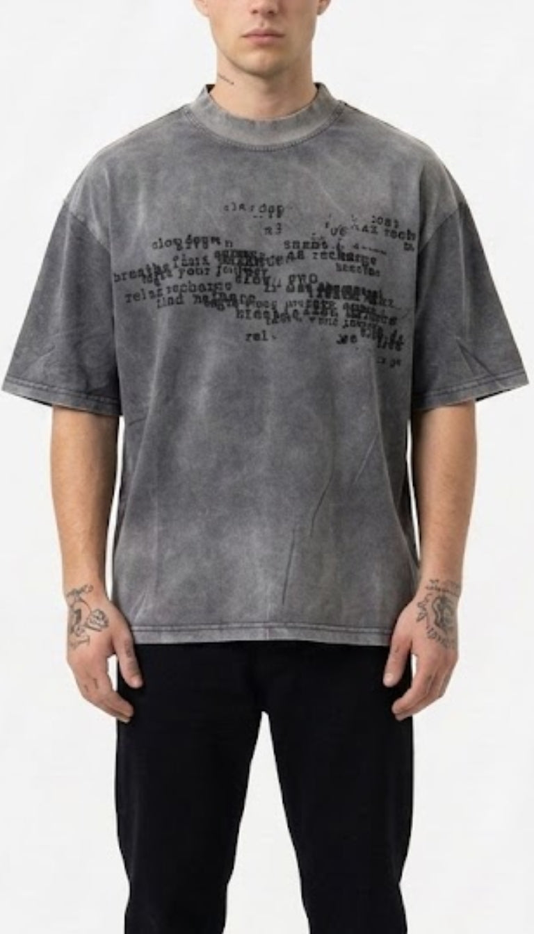 T-shirt Scripted Acid