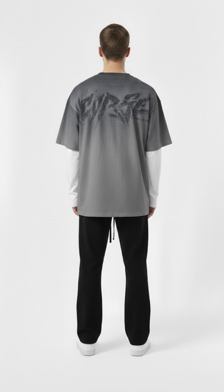 T-Shirt a Maniche Lunghe "Cyber Gradient"