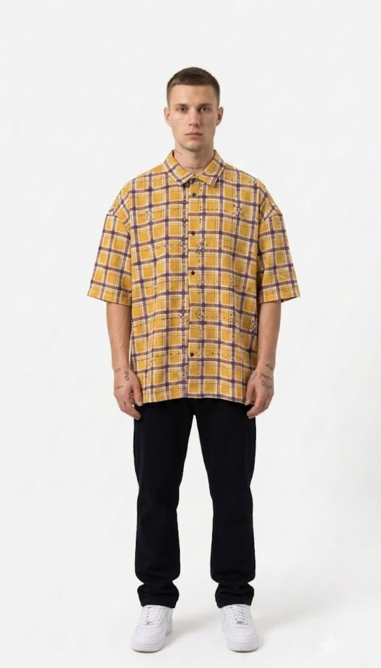 Camicia Tartan con Strass