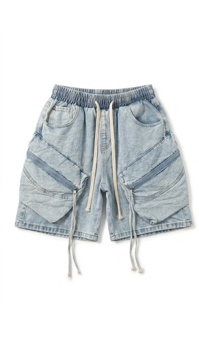 Cargo Shorts "Diagonal Zip"