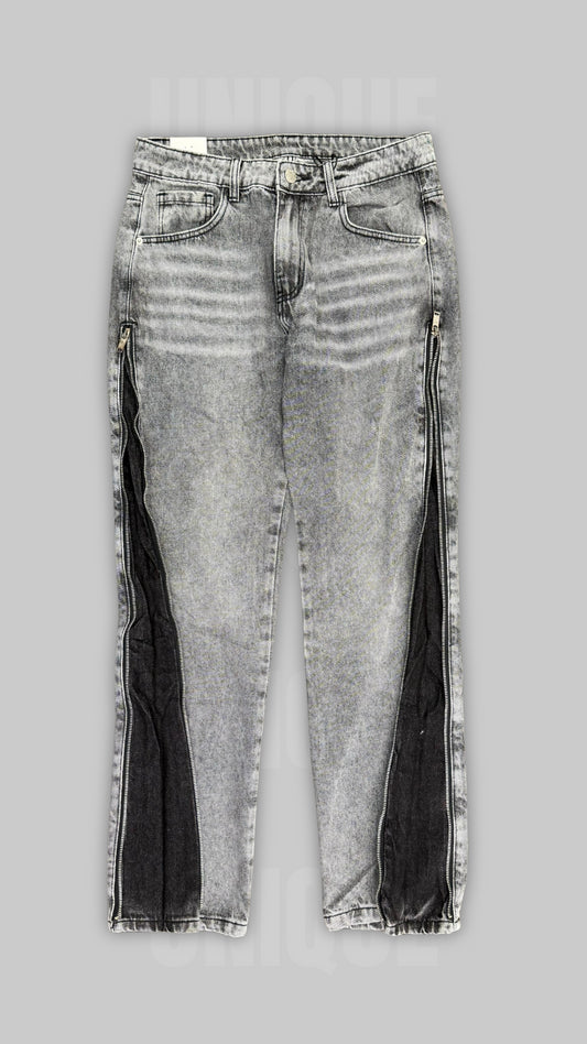 JEANS ZIP GREY