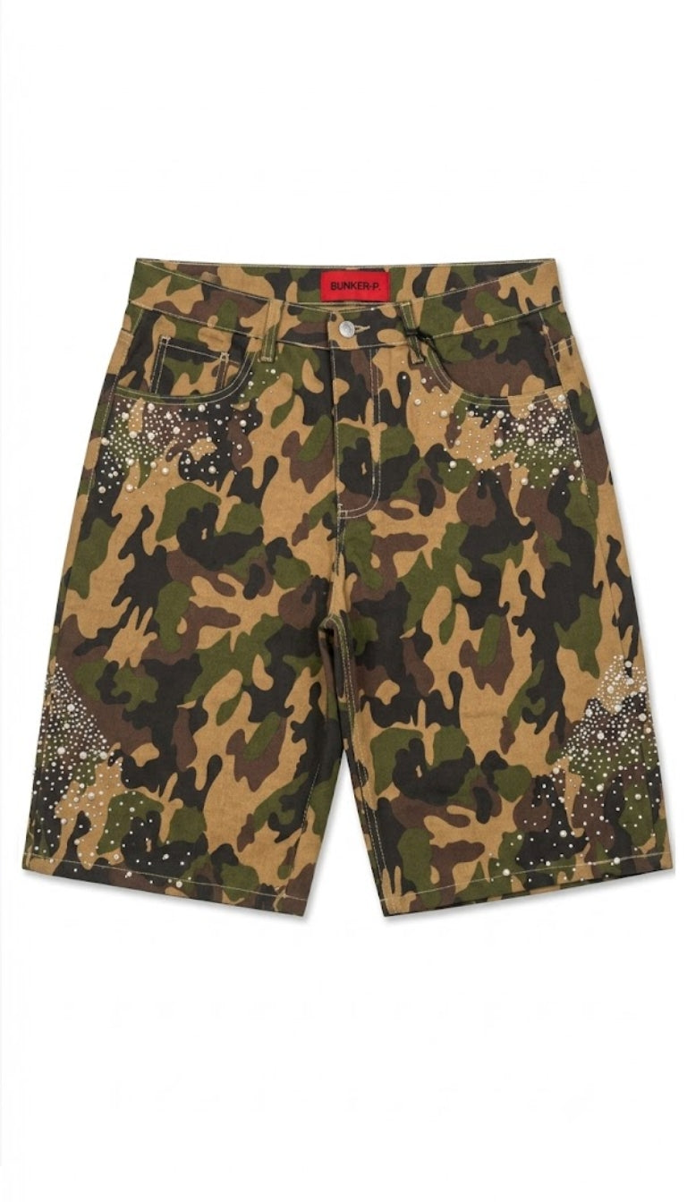 Jorts Mimetici "Camo Bling"