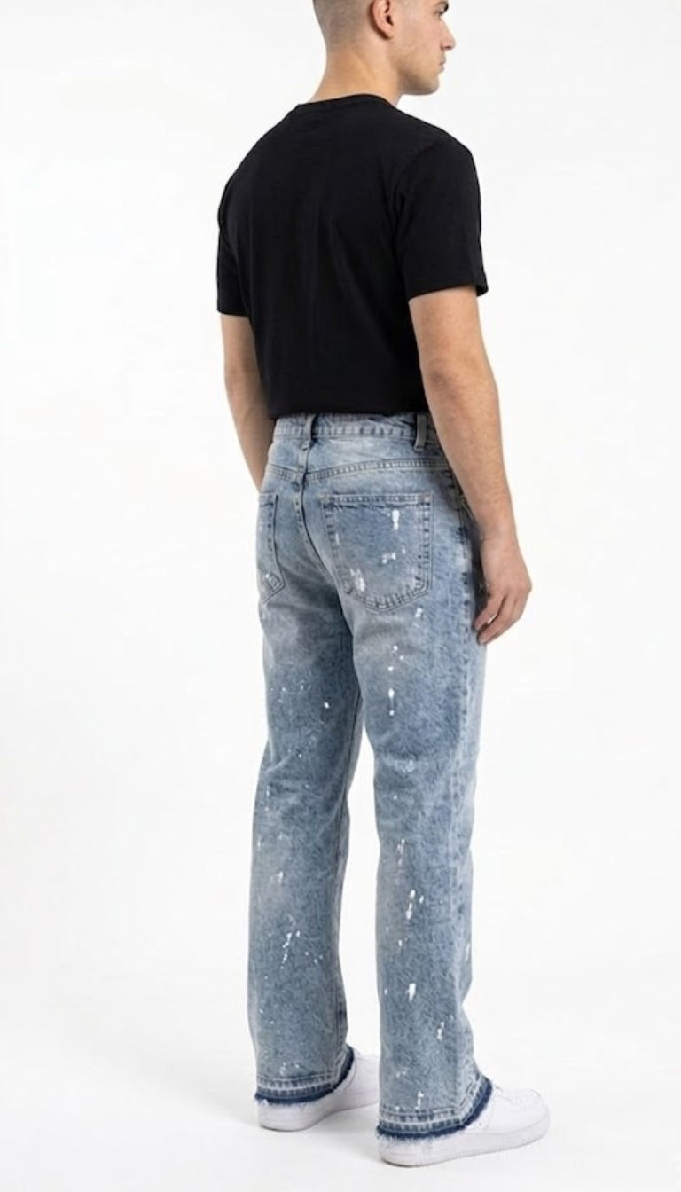 Jeans Flared "Paint Splash"
