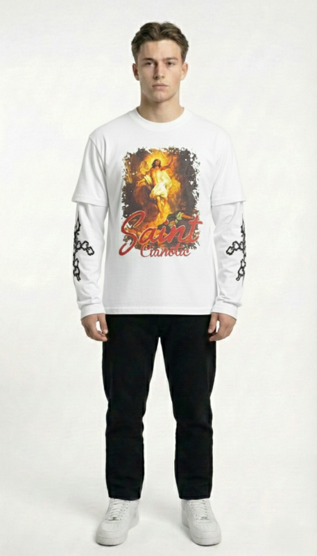 T-Shirt a Maniche Lunghe Saint