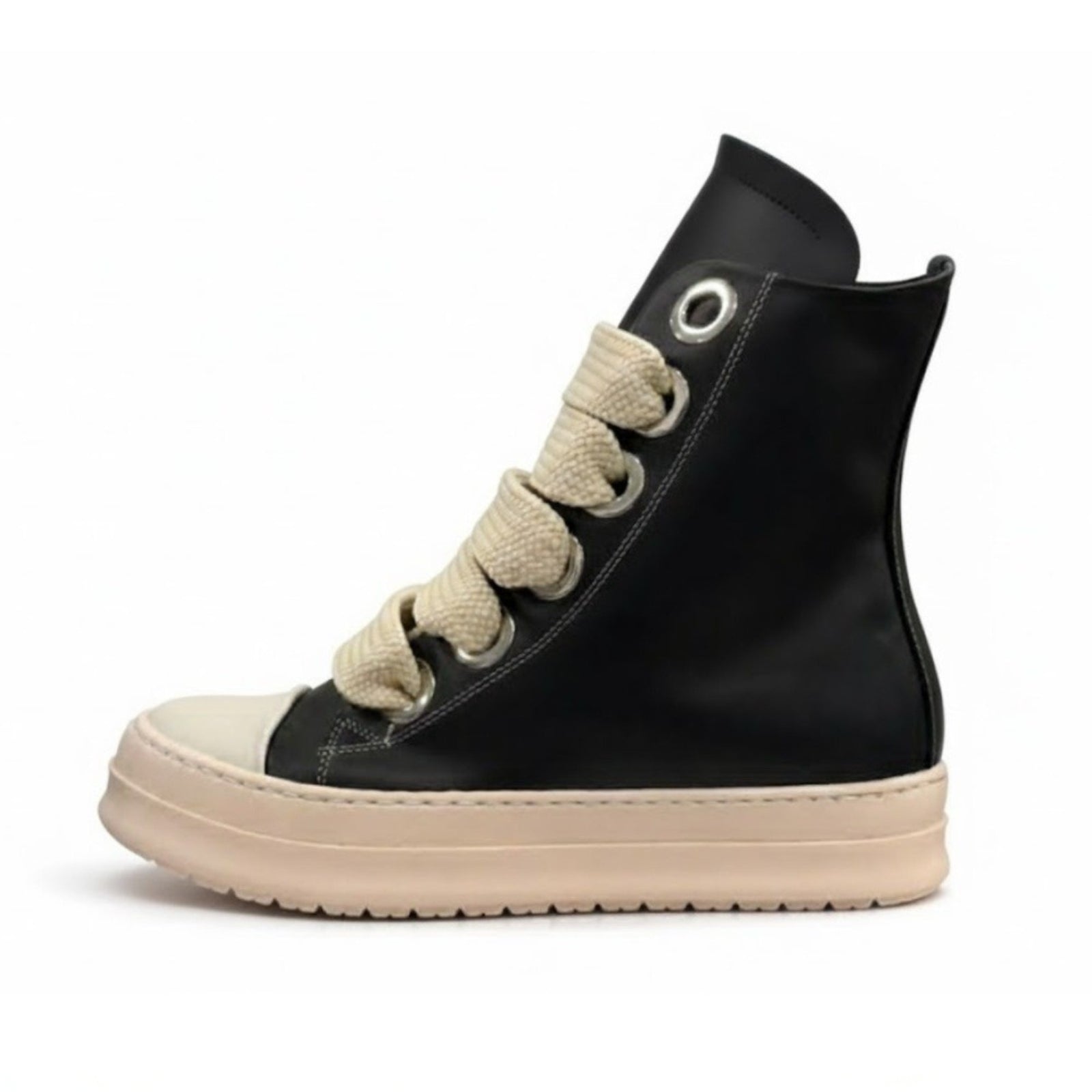 Sneakers Panama Big Lace In Pelle