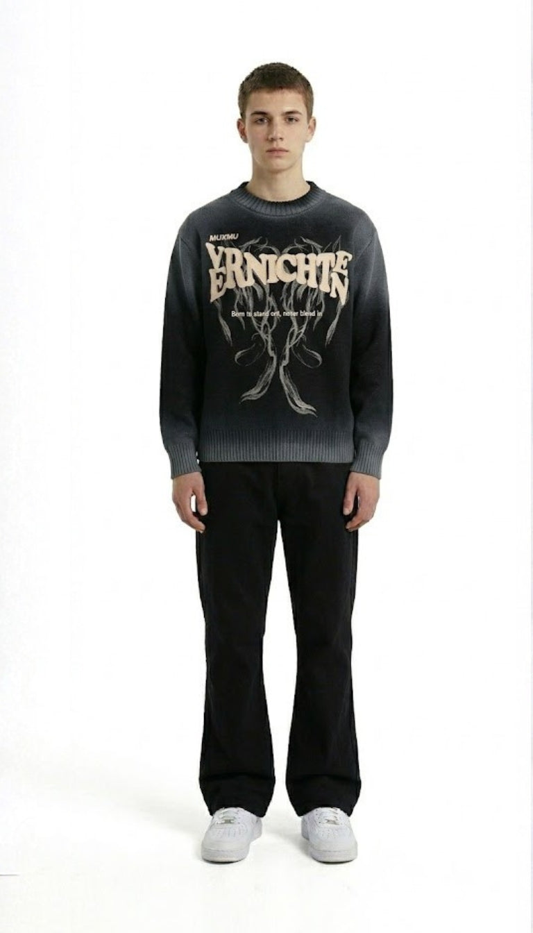 Maglione Knit "Shadow Graphic"