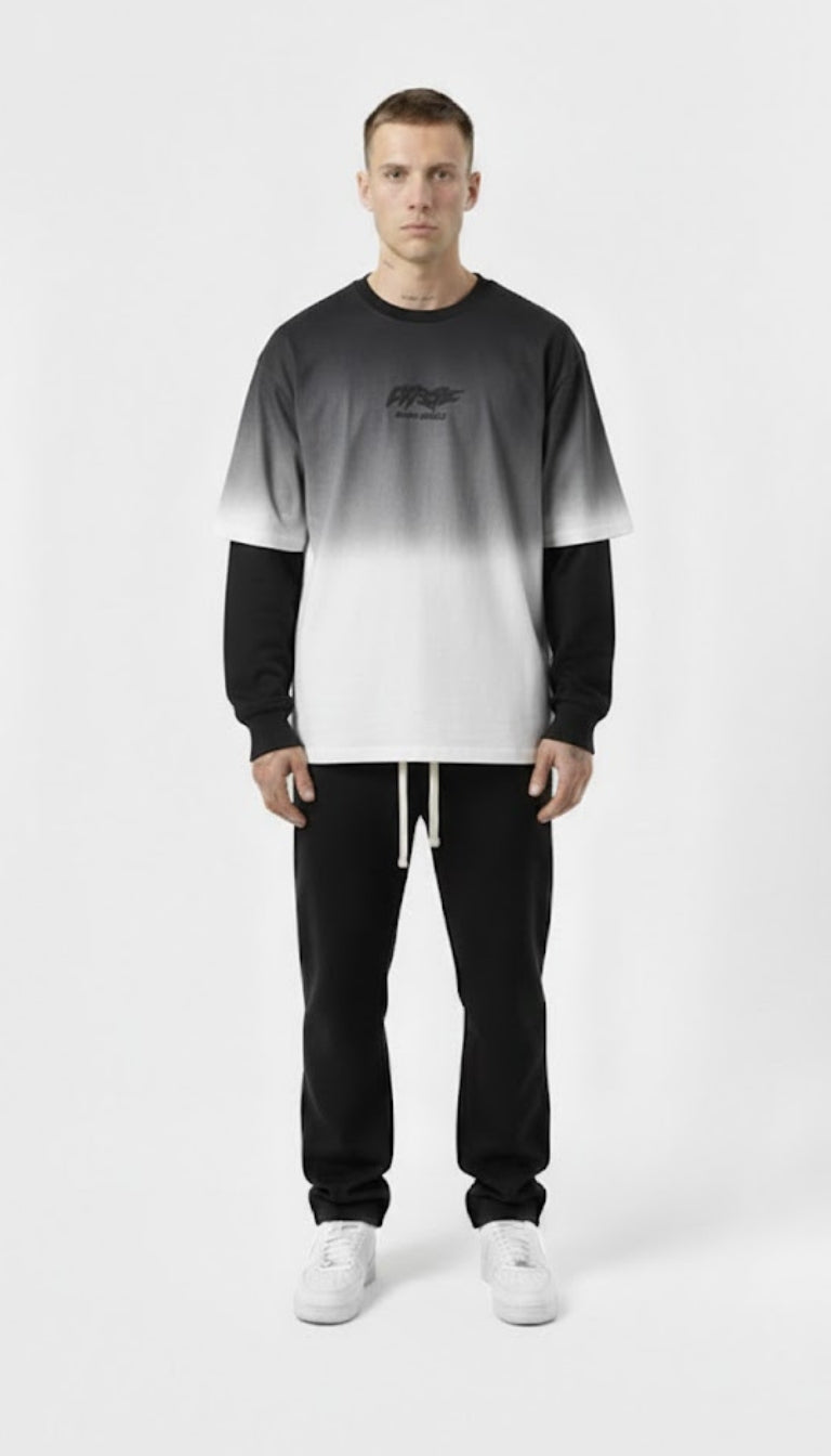 T-Shirt a Maniche Lunghe "Cyber Gradient"