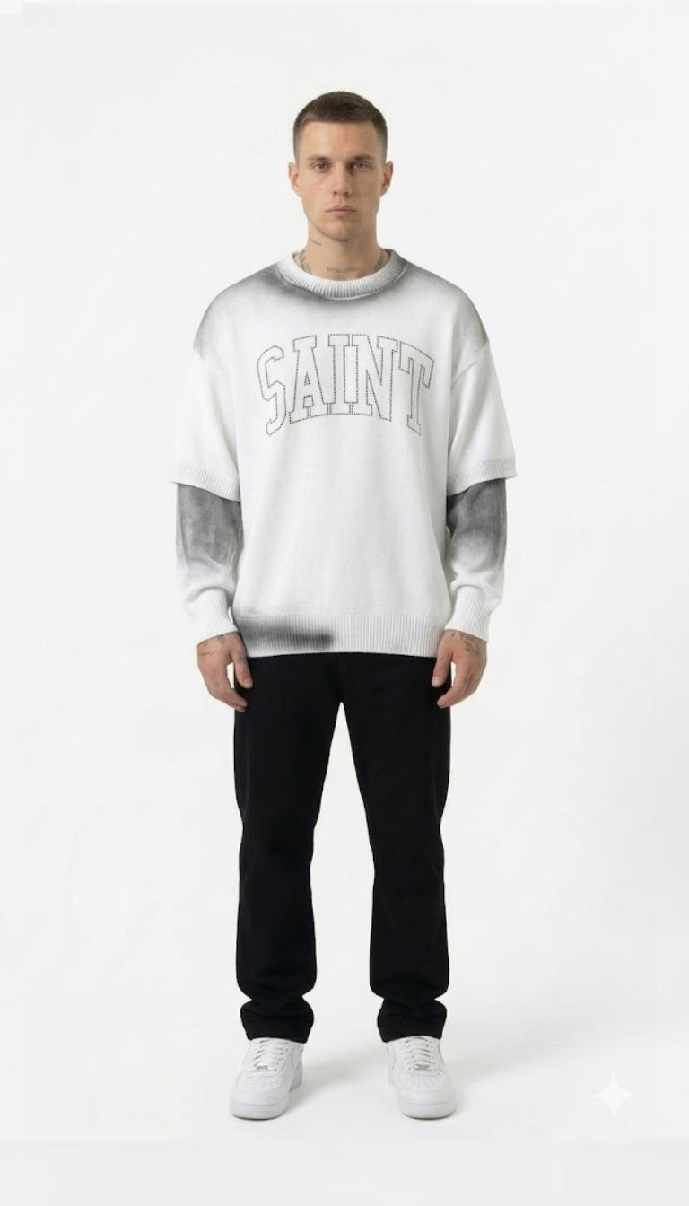 Saint Crystal Layered Knit