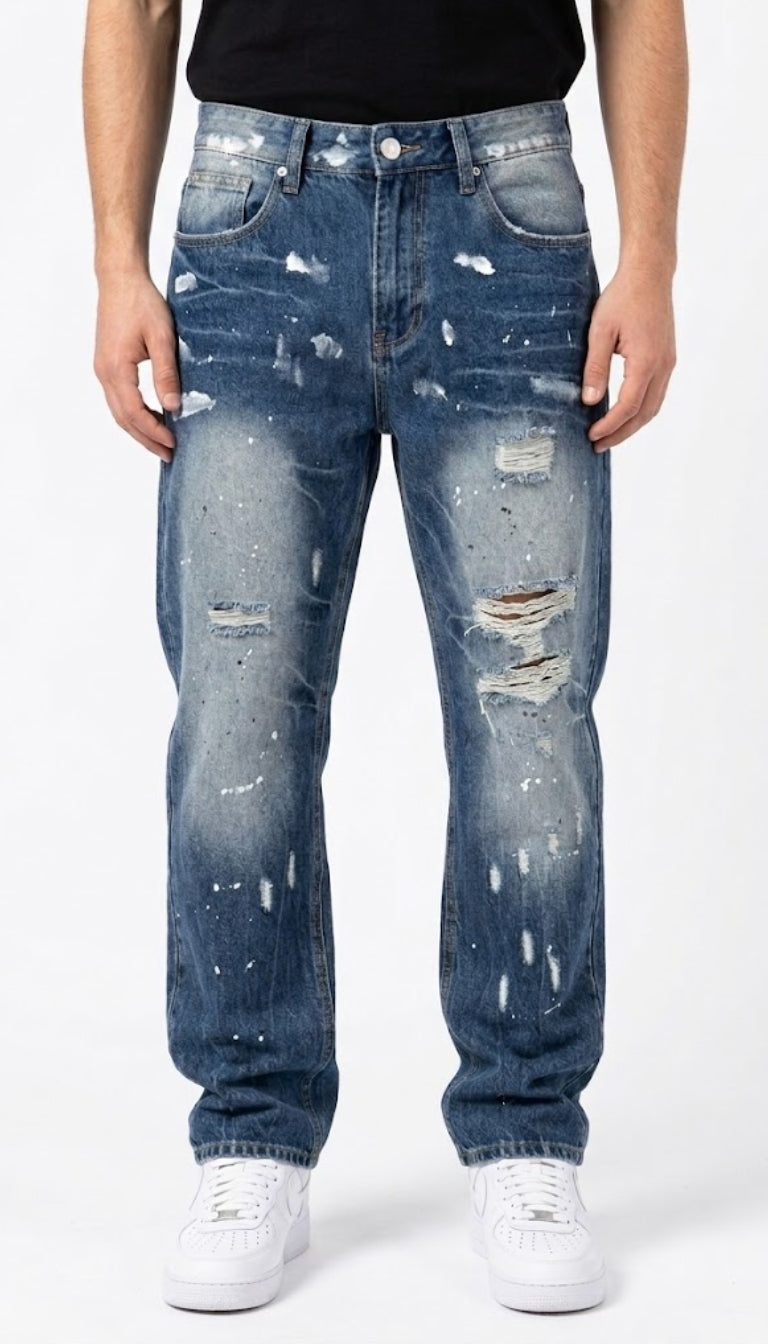 Jeans Baggy "Anthracite Grunge"