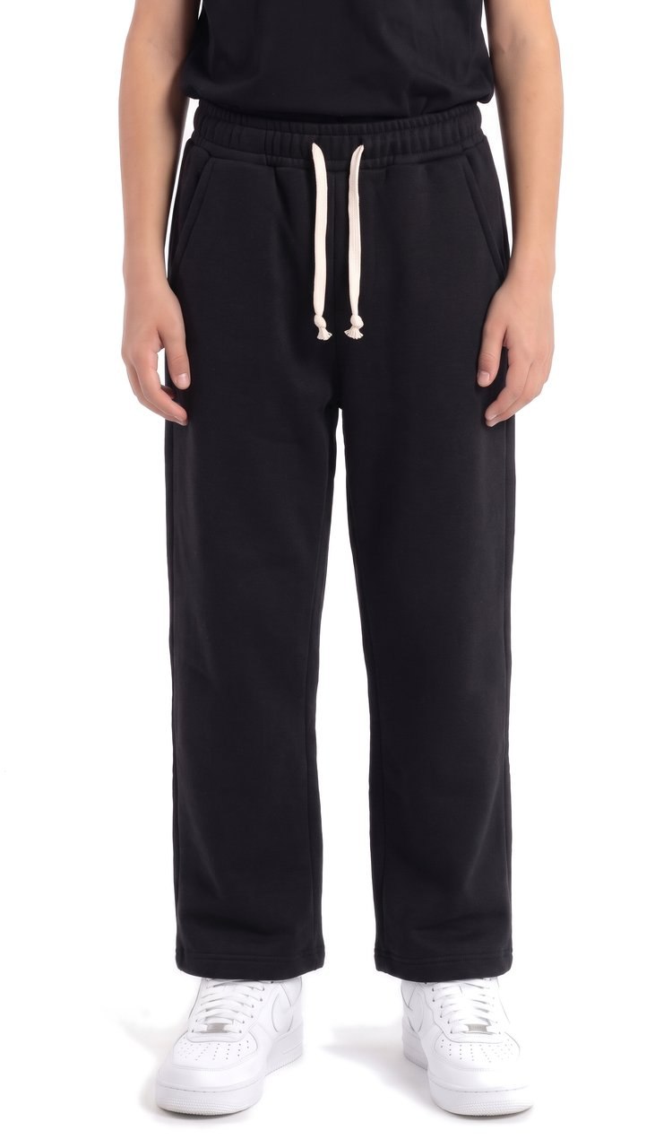 Pantaloni in Felpa Regular con Coulisse a Contrasto