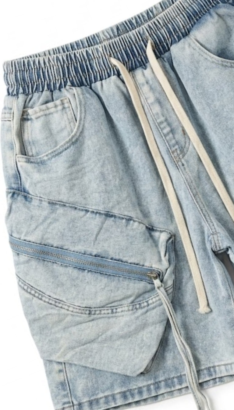 Cargo Shorts "Diagonal Zip"