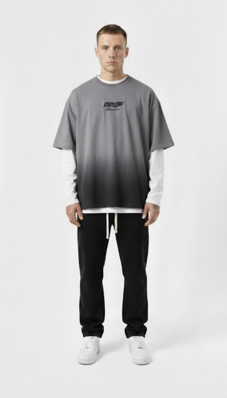 T-Shirt a Maniche Lunghe "Cyber Gradient"