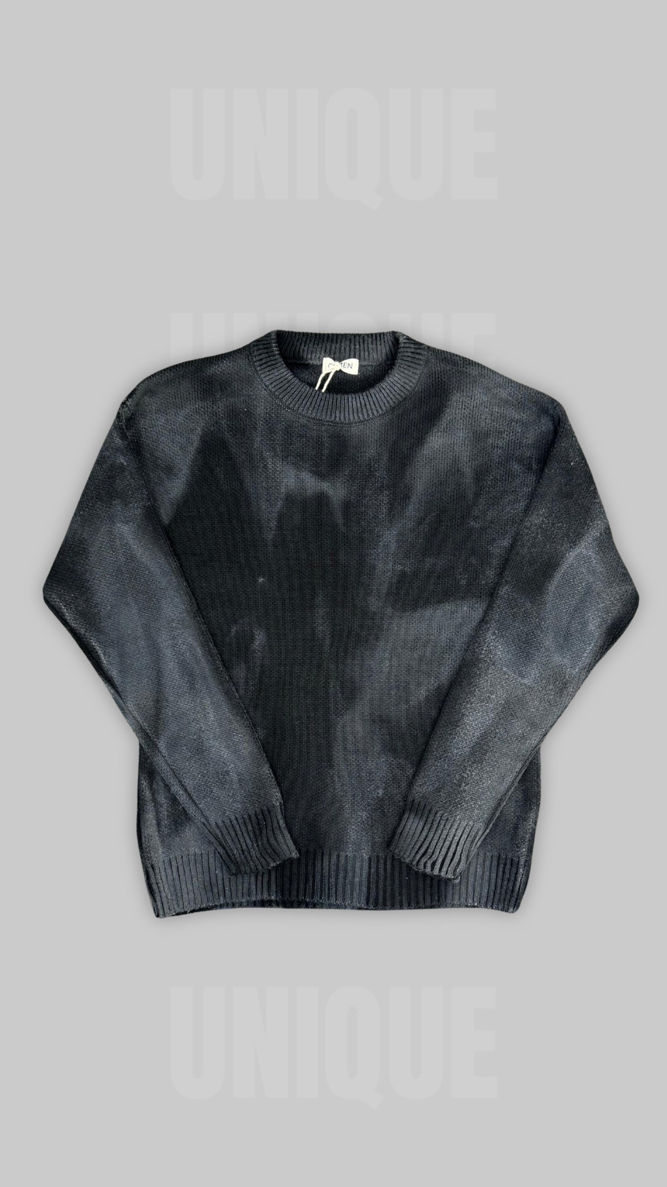 MAGLIONE WASHED NERO