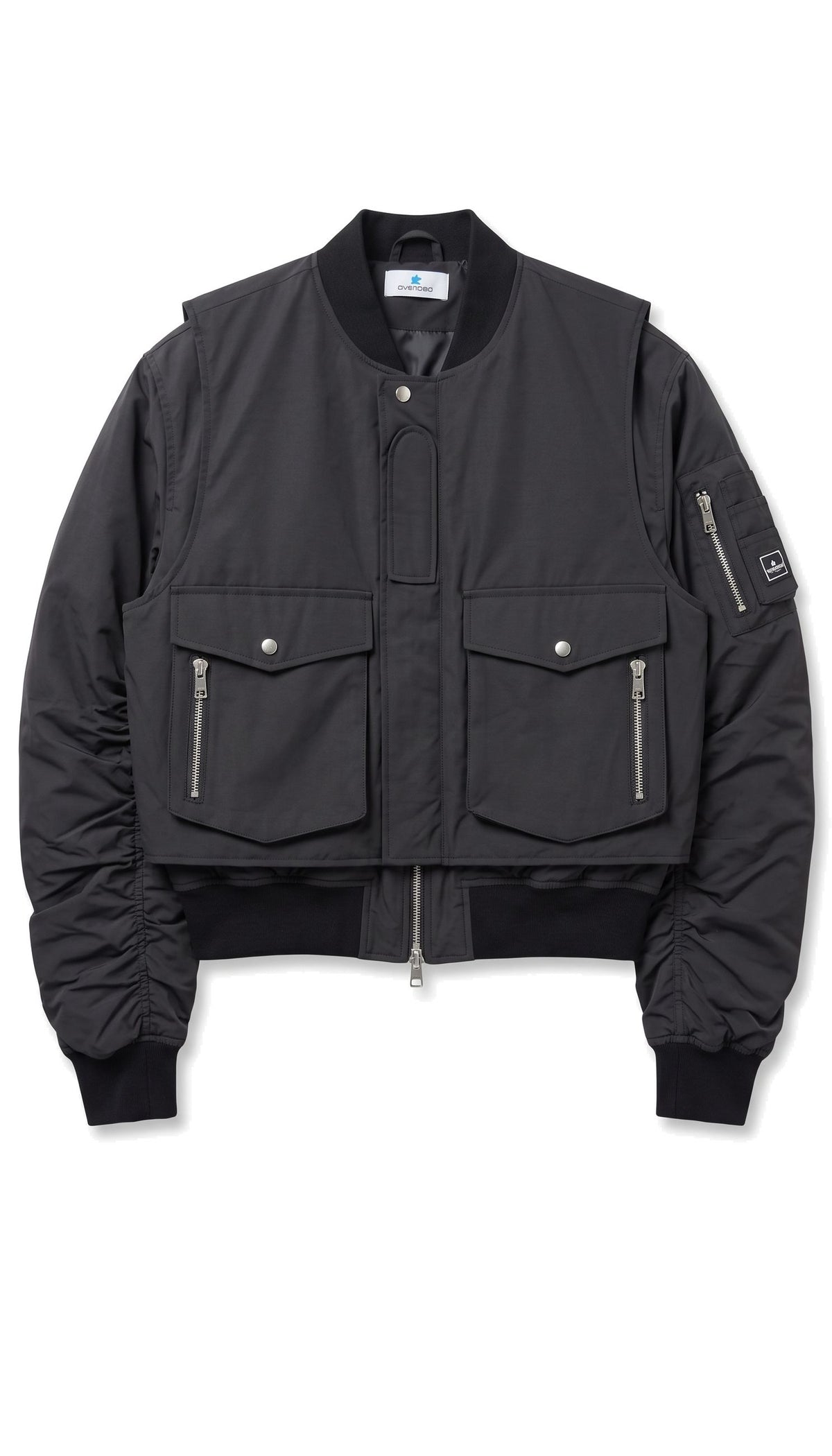 Bomber Componibile Leggermente Oversize con Gilet Utility