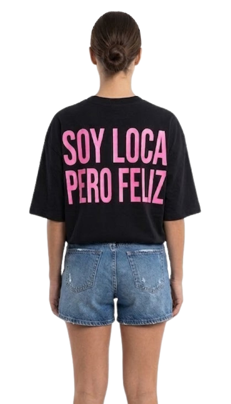 T-Shirt Boxy "Soy Loca"