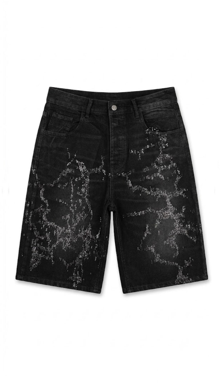 Jorts Denim "Dark Lightning"