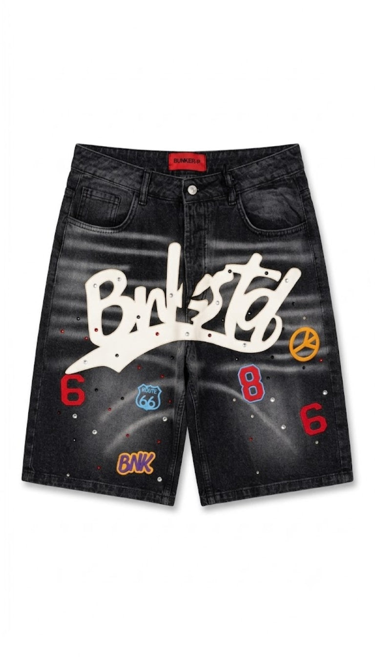 Jorts Denim "Graffiti BNK"