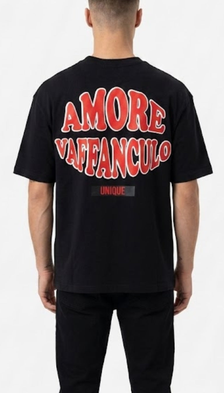 T-Shirt Boxy "Amore & Caos"