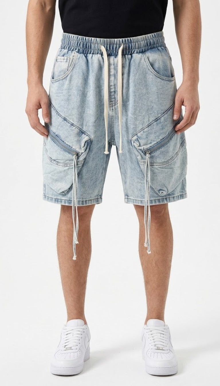 Cargo Shorts "Diagonal Zip"