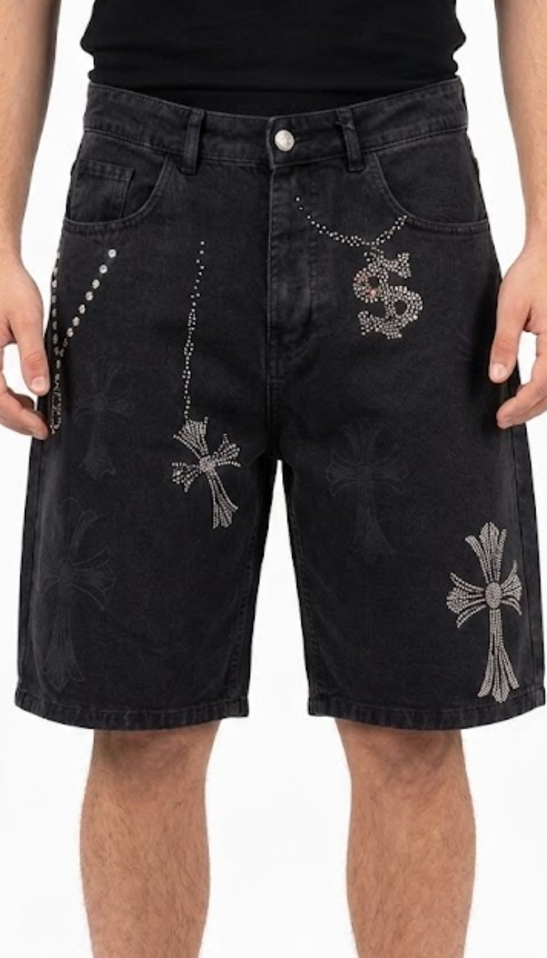 Jorts "Bling Cross"
