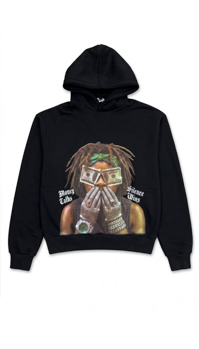 Hoodie “Money Talks, Silence Wins”