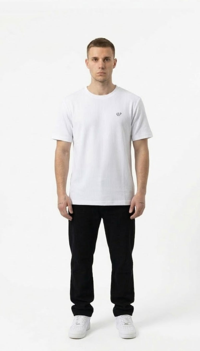 T-Shirt 'Micro-Rib' Monogram