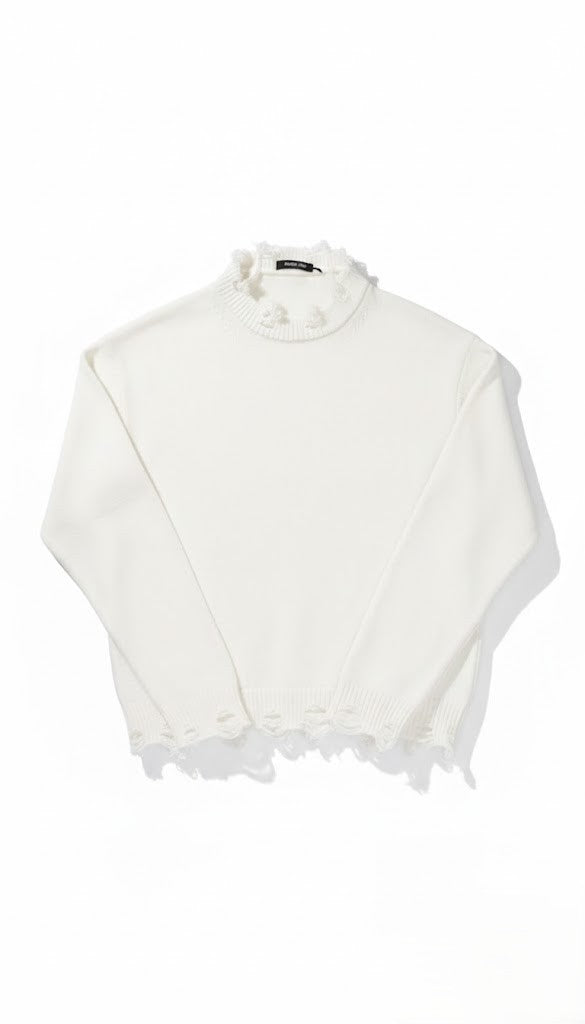 Maglione Basic Distressed