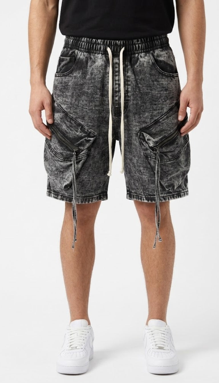 Cargo Shorts "Diagonal Zip"