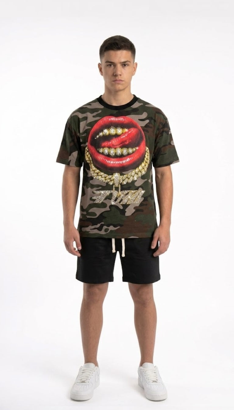 T-shirt Mimetica "Hip Hop" Baby