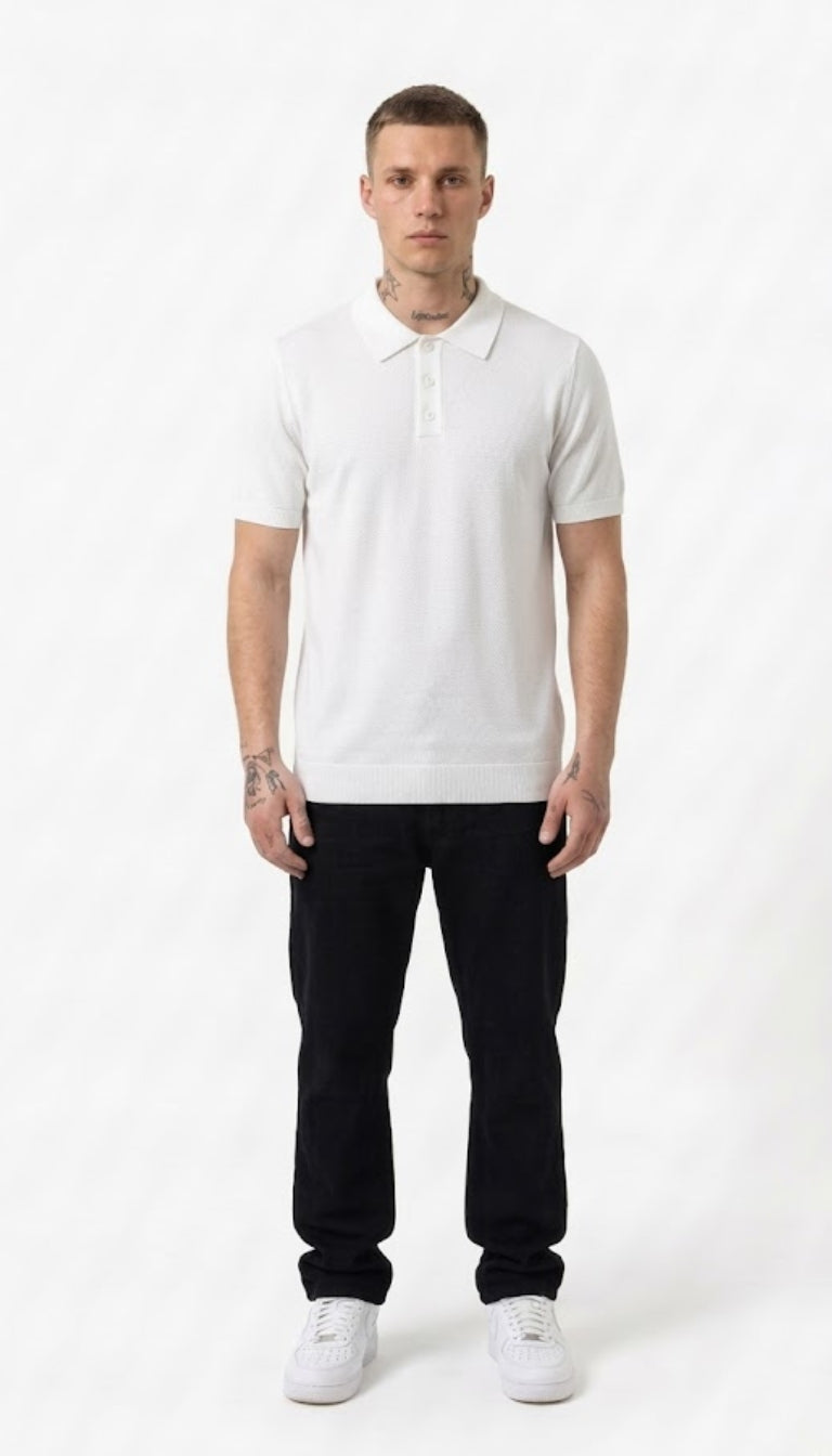 Polo In Filo con Bottoni