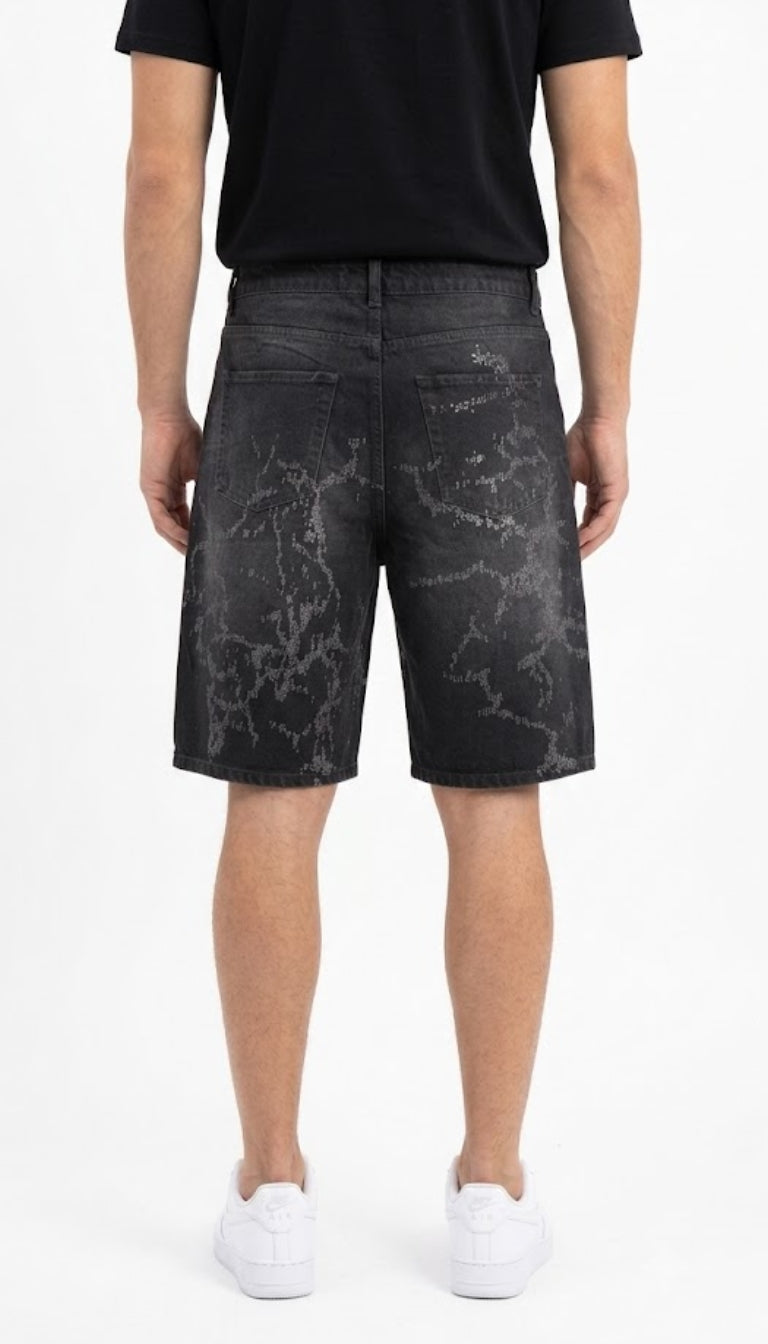 Jorts Denim "Dark Lightning"