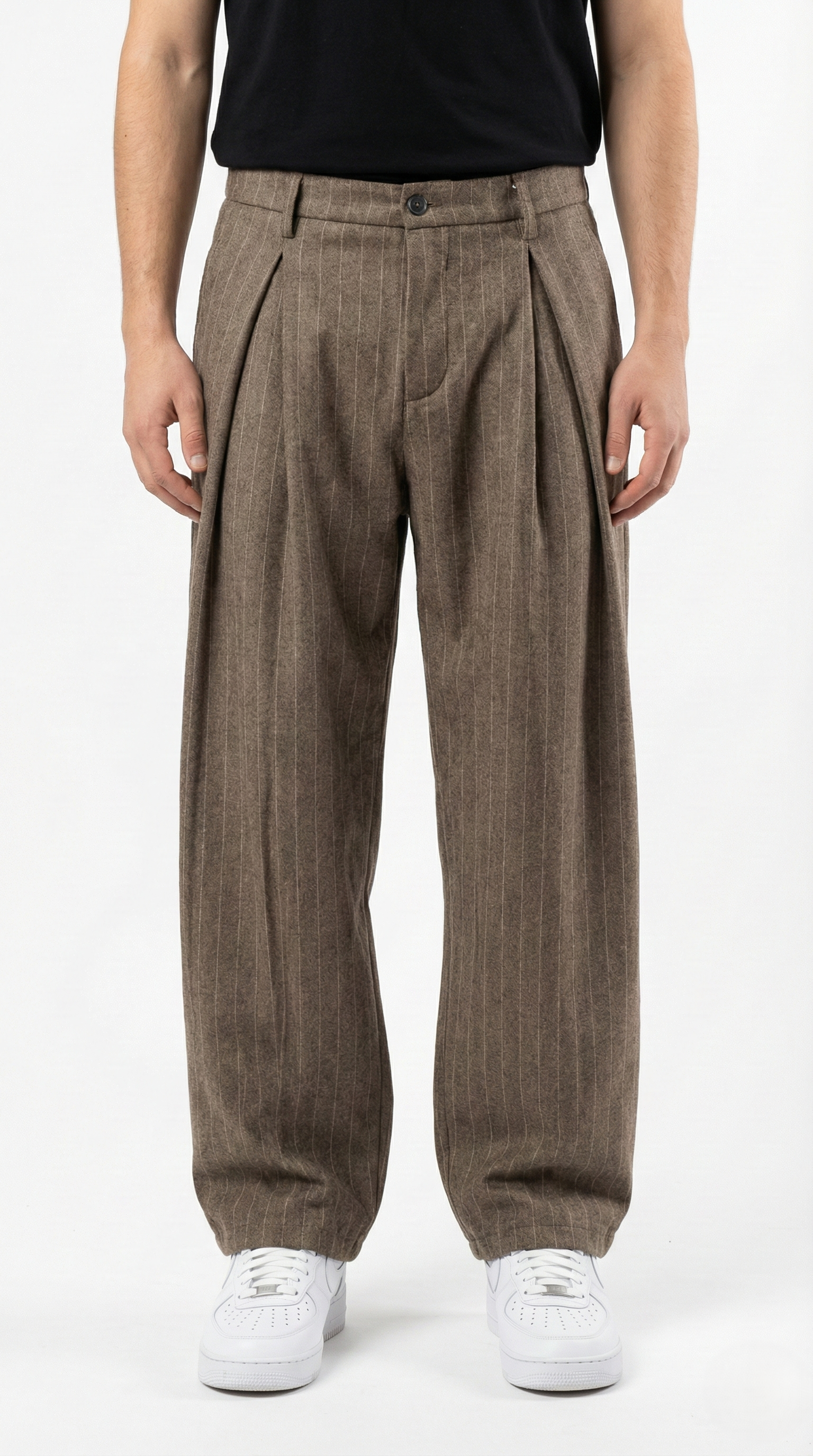 Pantaloni Baggy Gessati